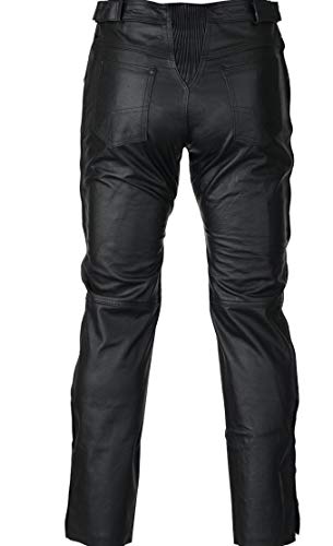 Mens Classic 4 Deep Pocket Jean Style Blk Soft Premium Leather Over Pant2
