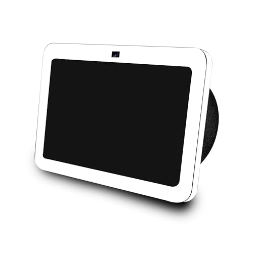Image of Skin Compatible with Amazon Echo Show 8 (3rd Gen, 2023) - Solid White - Premium 3M Vinyl Protective Wrap Decal Cover - Easy to Apply | Crafted in The USA by MightySkins