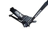 3 ton Long Reach Low Profile Steel Heavy Duty Floor Jack with Rapid Pump - Black