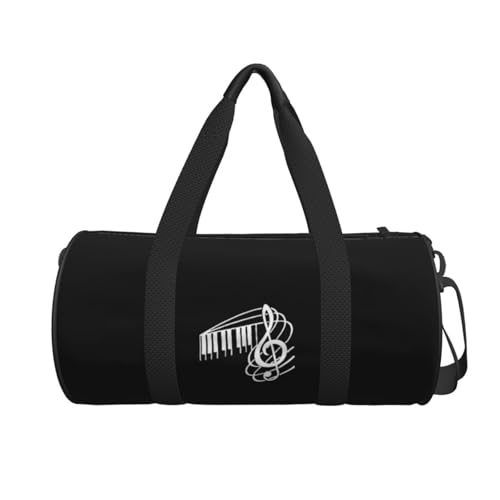 usical Note Piano Convertible Garment Bag with Shoulder Strap, Carry on Garment Duffel Bag for Men Women - Rolling Foldable for Travel Luggage Bags (Black)2
