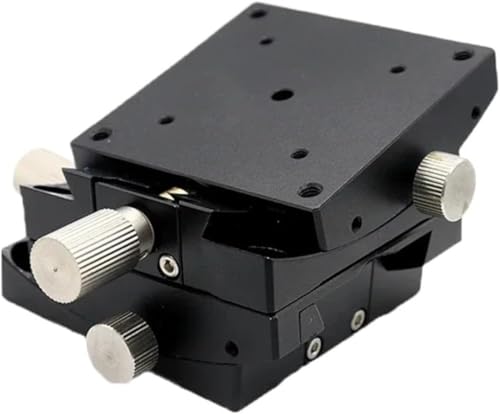 High Precision Fine Tuning Goniometer XY Axis Angular Tilt Slide Table for Camera Optical Radian Angle Adjustment(40x40mm X Axis-gfg)
