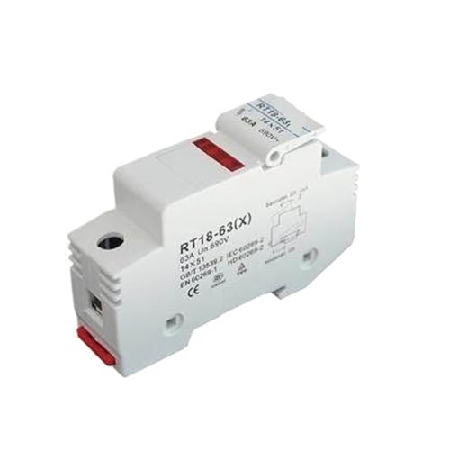 Socle de fusible RT18-63 de haute robustesse 690V pour isolation 1P 14x51