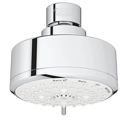 Grohe Tempesta Cosmopolitan 100 Systèmes Pommeau de Douche , 4 Types de Jet Chromé , 27591001,