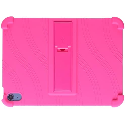 Étui iPad 7e génération 10.2 rose vif avec coque arrière rigide silicone
