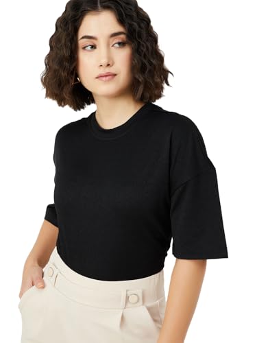 Image of Max Women's Solid Regular Fit T-Shirt