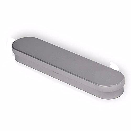 GUODUN Lernbedarf Geschenke Aufbewahrungsbox Student Schulbedarf Bürobedarf Eisen Federmäppchen Metall Federmäppchen Blechbox (Silber) Cover