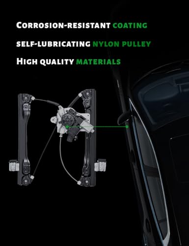 Image of Power Window Regulator with Motor Compatible with Chevrolet Cruze 2011-2015,Chevrole Cruze Limited 2016 Front Driver Side,7-pin,Replace # 748-974 95174196 95265271 95299706 94532757