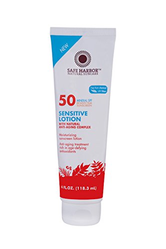 Safe Harbor Natural Suncare Sensitive Lotion Sunscreen, SPF 50, 4 fl oz