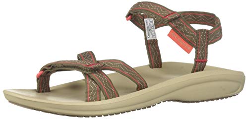 Columbia Wave Train™, Sandalias para Mujer, Marrón (Wet Sand, Red Coral), 37 EU
