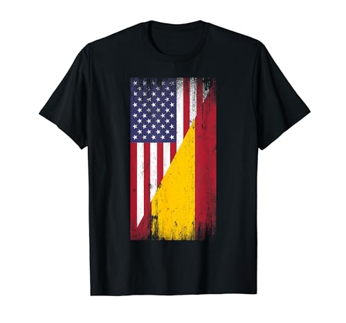 American Spanish Flag Spain USA America T-Shirt