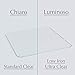 Vitrazza Glass Office Chair Mat – 36” x 48” Desk Mat with Clear Safety Glass/Creates Smooth, Easy Glide/Protects Against Carpet Imprints/Perfect for Home and Office Spaces (Chiaro Standard Clear)