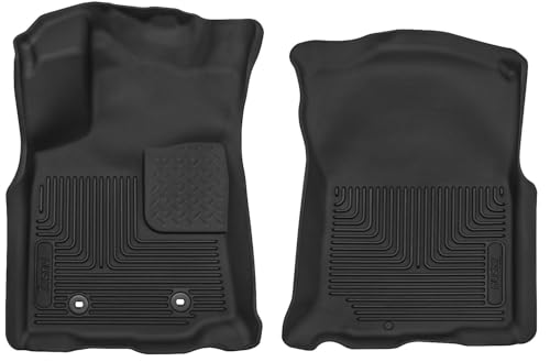 Husky Liners X-act Contour Floor Mats | Fits 2016-2017 Toyota Tacoma, Double & Access CAB ONLY w/Auto Trans | Front Row, 2-pc Black - 53741