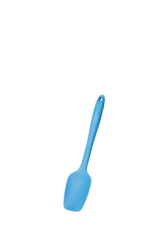 Kochblume Kochlöffel, Backlöffel, Soßenlöffel L & Flexlöffel S 4er Set | Premium-Silikon & BPA frei| Hitzbeständig | Spülmaschinenfest | Farbe: blau