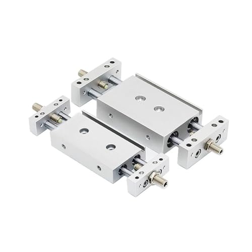 Vérin pneumatique STMB à double arbre pour guidage linéaire de haute précision - 2