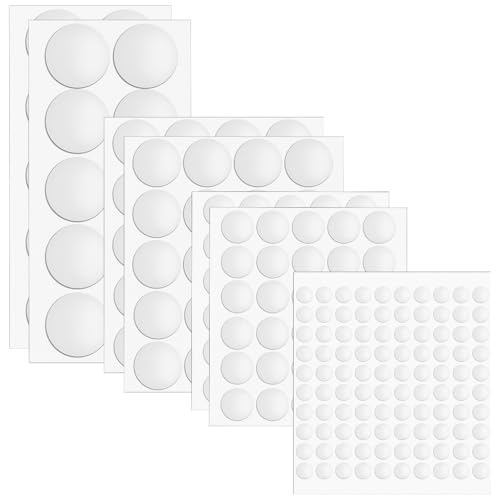 ERINGOGO 204個 透明強力両面テープ 丸型多用途粘着ドット 各種 クラフト ポスター 風船固定に 剥がせて跡残らず