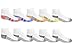 Fruit of the Loom Boys Zone Cushion Ankle Socks 10 Pack, Large, White Assorted