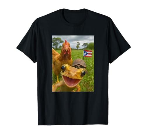 Puerto Rico Coqui Frog Boricua Puerto Rican Flag Taino T-Shirt
