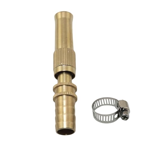PZRT Pagoda Brass Nozzle with Fixed Hose Hoop Flower Garden Watering Hose Nozzle Nozzle Car Wash Watering Nozzle Gardening Brass Nozzle Garden Spray Nozzle