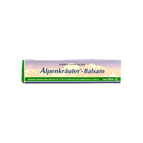 Original Alpenkräuter Lloyd Lacure Welness Sport Massage mit Kräuter, Schmerzlindernde, Entzündungshemmende (Alpenkräuter Balsam, 200 ml)