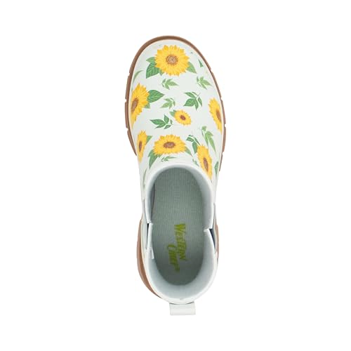 Image of Western Chief Women's Waterproof Pull-On Chelsea Rain Boot with Fun Prints | Ladies slip-on ankle boots with rubber sole, cushioned EVA insole, built for wet days and styled for any occasion