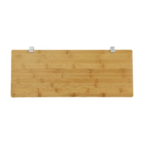 Dickly Mesa Extensible para Parrilla, de Madera de bambú, para Asar, picnics y barbacoas al Libre, 52 Cm X 22.2 Cm