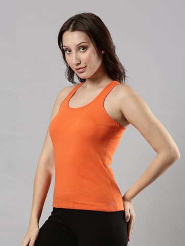 Image of Femmora Body Hugging Waist Length Camisole, Solid, Soft and Comfortable Cotton Fabric with Racer Back, for Women,Pack of 1