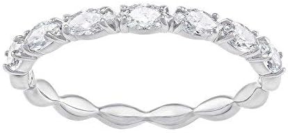 SWAROVSKI Crystal Vittore Marquise - Anillo apilable chapado en rodio, talla 8, swarovski Cristal, no conocido multi