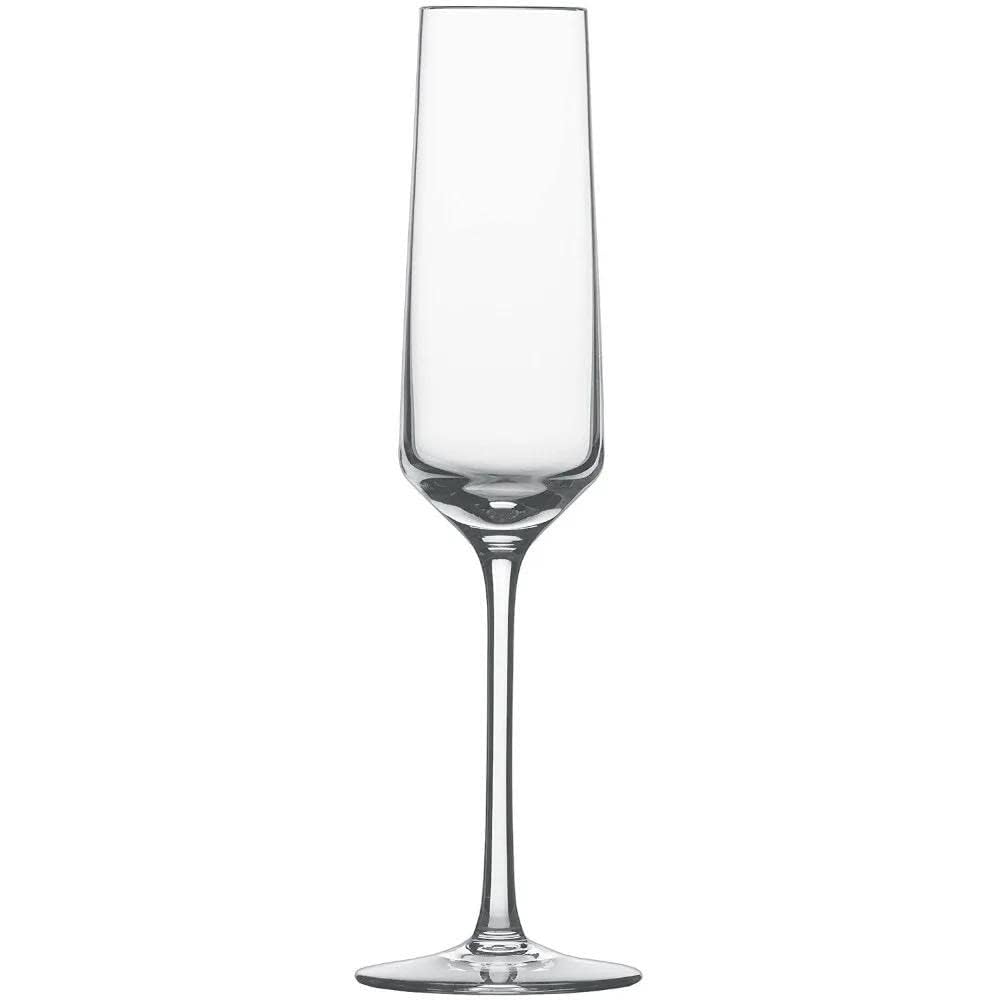 PATRANI FASHION Wine Glasses Champagne Flutes 180 ML, Set of 2 Crystal Glass Hand Blown Edge Brandy Glasses, Premium Crystal Champagne, Sparkling Long Champagne Flutes, Wine, Whiskey 3
