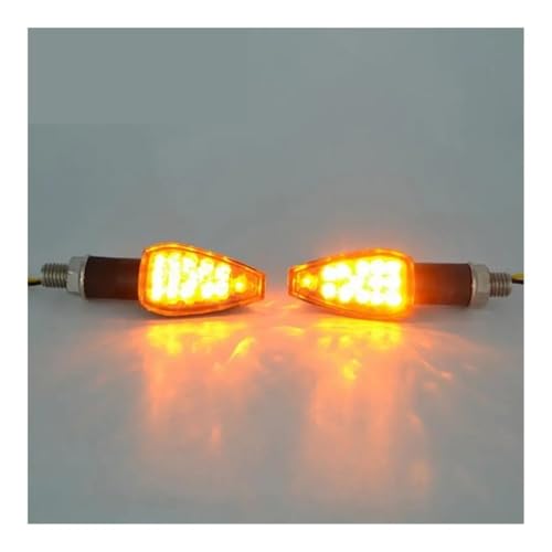 Intermitentes de moto para rutas nocturnas seguras con luz ámbar universal de 12V 3