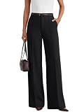 LILLUSORY Wide Leg Dress Work Pants Slacks Trousers Business Casual Teacher