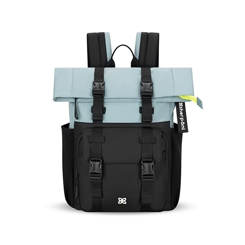 Image of Sherpani Sedona, Foldover Backpack Purse, Laptop Backpack, 16L Recycled Nylon Backpack, Fits 15'' Laptop, RFID Protection, Travel Gift for Women (St. Lucia)