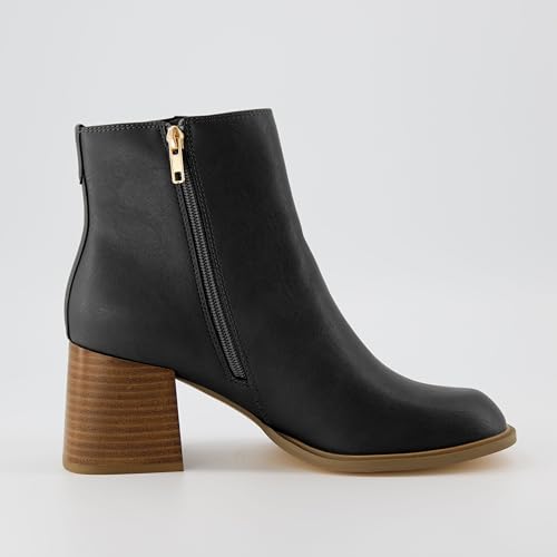 CUSHIONAIRE Women's Dante block heel dress boot +Memory Foam, Wide Widths Available4