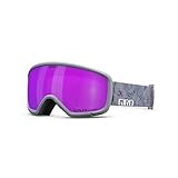 Giro Women's and Youth Millie Ski and Snowboard Goggles - Grey Botanical Strap with Vivid Pink Lens