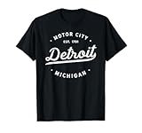 Classic Retro Vintage Detroit Michigan Motor City T-Shirt