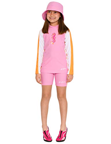 Girls Long Sleeve Rash Guard 12 mos - 12 yrs, UPF 50+ Sun Protection4