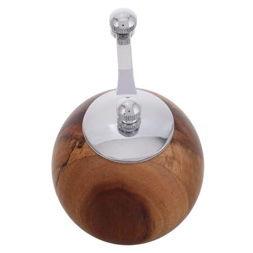 INOOMP Mini Wooden Manual Pepper Grinder with Crank Handle Efficient Mill for Outdoor Camping Bbq and Kitchen Use Durable and Easy to Operate