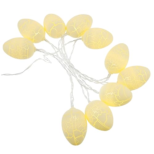 DIKACA Luz De Pascua Decoración De Huevo De Huevo Luz De Cuerda Que Funciona Con La Fiesta Para La Fiesta De Pascua Fiesta De Cumpleaños De La Boda 1.5m 10leds