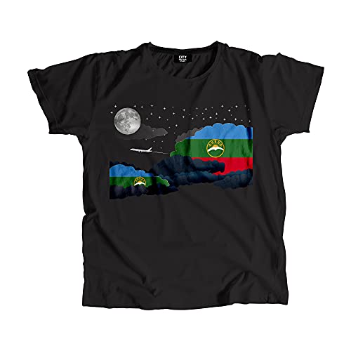 T-shirt Karachay-Cherkessia Night Clouds pour homme et femme