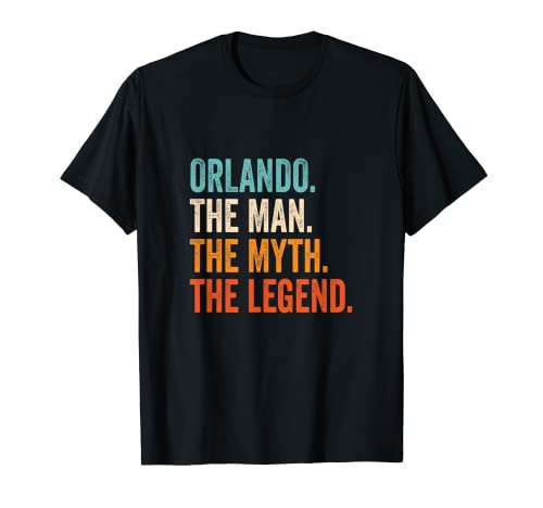 Herren Orlando The Man The Myth The Legend Name Orlando T-Shirt