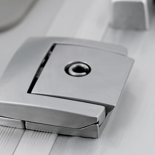 Alumaxx Pilotenkoffer Pandora aus Aluminium, Circa 36 x 47 x 25 cm, Vier 360 Rollen, 47 cm, 36 L, Silber Matt