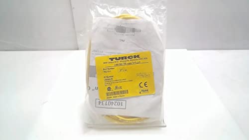 TURCK PKG 3Z-4 Female SNAP Lock/Locking Sleeve, U0069-05, 4 Meter Length, Single Ended, M8 PICOFAST, CORDSET, PVC Jacket, Straight Female Connector, NO LEDs, 3X24 AWG