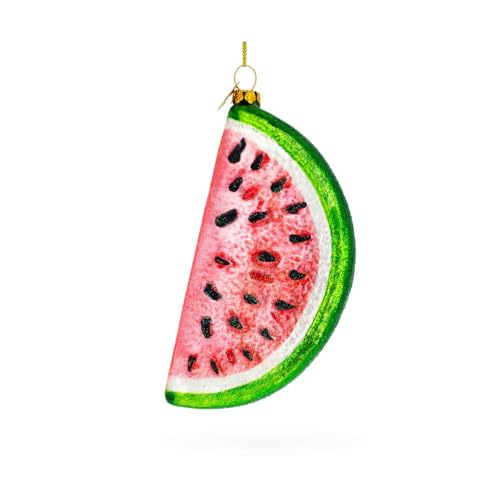 Juicy Watermelon Blown Glass Ornament Winter Holiday Classic Christmas Decorations