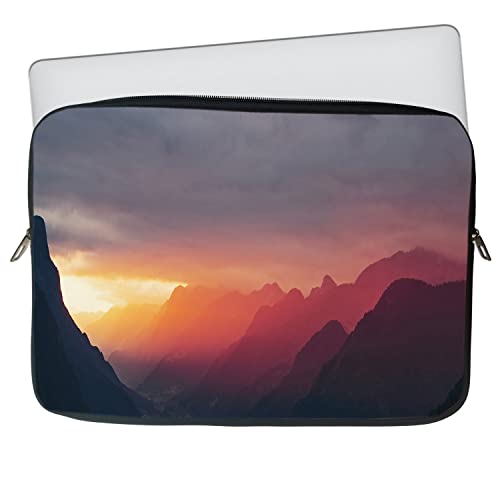 Image of TheSkinMantra Chain Laptop Sleeve Bag Compatible with Laptop /Macbooks /Chrombook /Notebook /Zbook (14.1 Inch [Chain], Sunset)