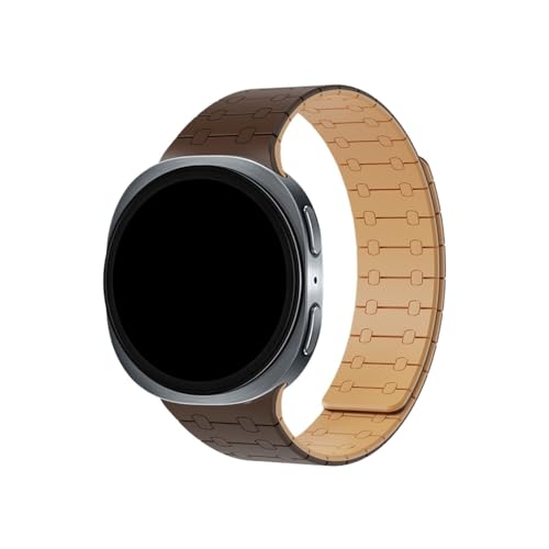 �X�|�[�c�V���R���r���v�o���h Samsung Galaxy Watch 8 44mm 40mm/8Classic 46mm�p, �u���E��, For Galaxy 8 44/40mm