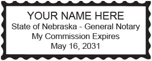 Miniatura 2 de Hubco Sello notario autoentintado S-844 púrpura - Nebraska