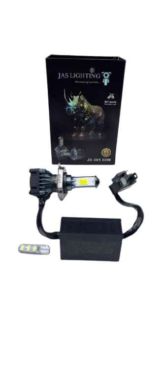 JAS Lighting 60W, H4 led with heavy brightness compatible with 2 & 4 wheelers with 1 year warranty.-picture-21