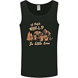 4 x 4 Off-Road-Herren-Tanktop für Geländefahrten, Schwarz , XXL