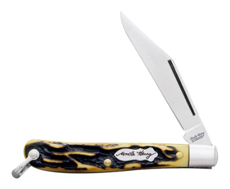 SW KNIFE/BTI TOOLS LLC UNCLE HENRY ROADIE FOLDER 2.2"" 7CR17 STEEL DROP POINT SYN BONE HNDL - 44356003247 2039