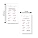 Brow Tint and Lamination Loyalty Punch Cards | 50 Pack | Minimalist Pink White Simple for Kit Henna Client Cards Eyebrow Kit Handout Business Card 2x3.5” Each