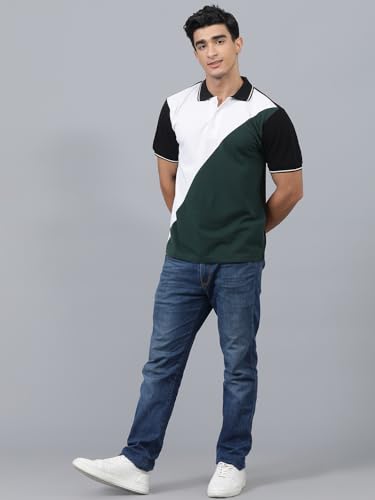 Image of KOTTY Men's Color Block Regular Fit T-Shirt